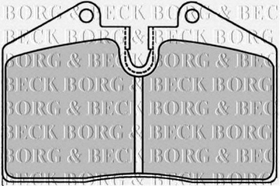 BORG & BECK bbp1227 -  Комплект тормозных колодок, дисковый тормоз